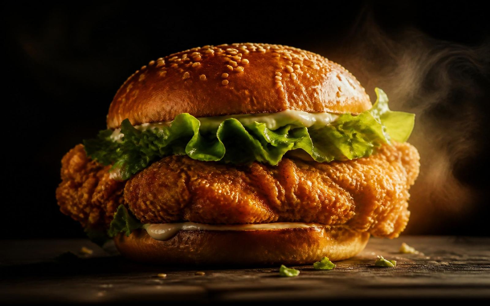 Flo signature crispy chicken burger